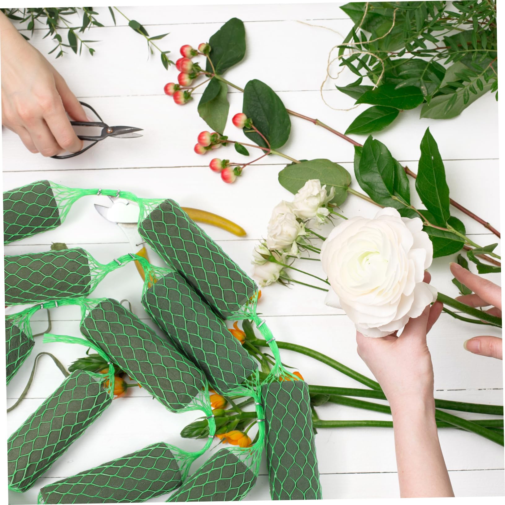 OSALADI 3 Bündel Blumenarrangement Steckschaum Hochdichter Blumenschwamm für Hochzeiten Lange Blumenschaum Wurst für Kreative Arrangements für DIY Blumenkunst und Dekoration