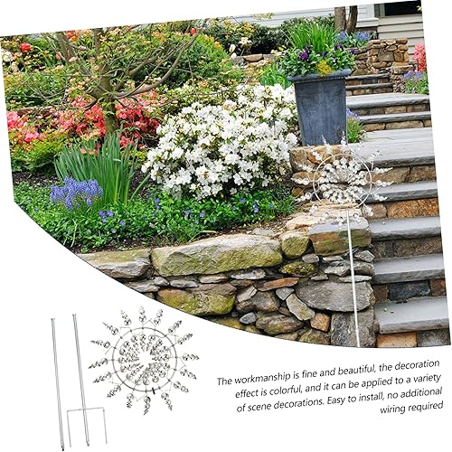 Miniatura 9 de Molino de viento de metal, decoración de patio, paleta de dirección de metal, indicador de viento para jardín, decorativo, molino de viento, veleta