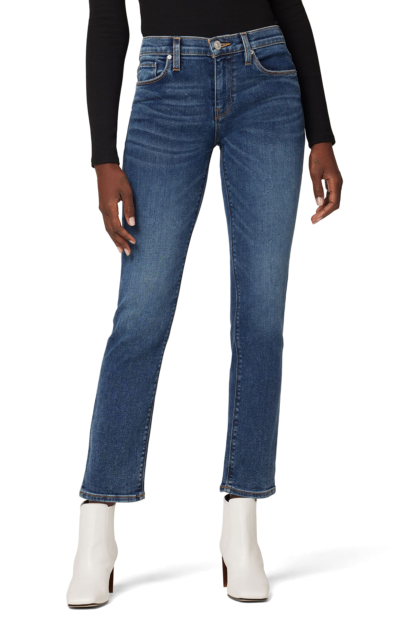 HUDSONWomen's Nico Mid-Rise Straight Leg Ankle Jean