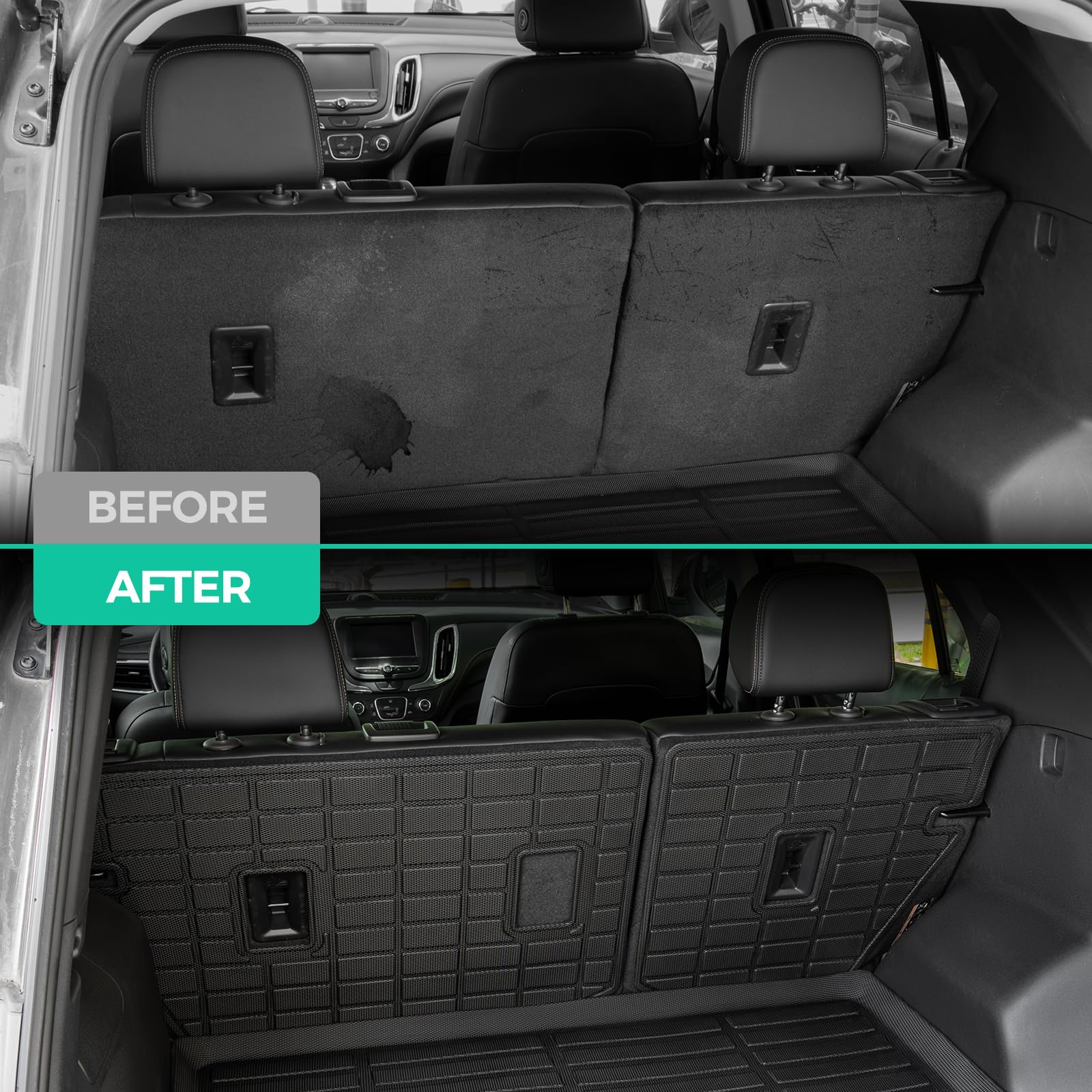 Car Floor Mats for Chevy Equinox for Gmc Terrain 2018 2019 2020 2021 2022 2023 2024 All Weather — view 6