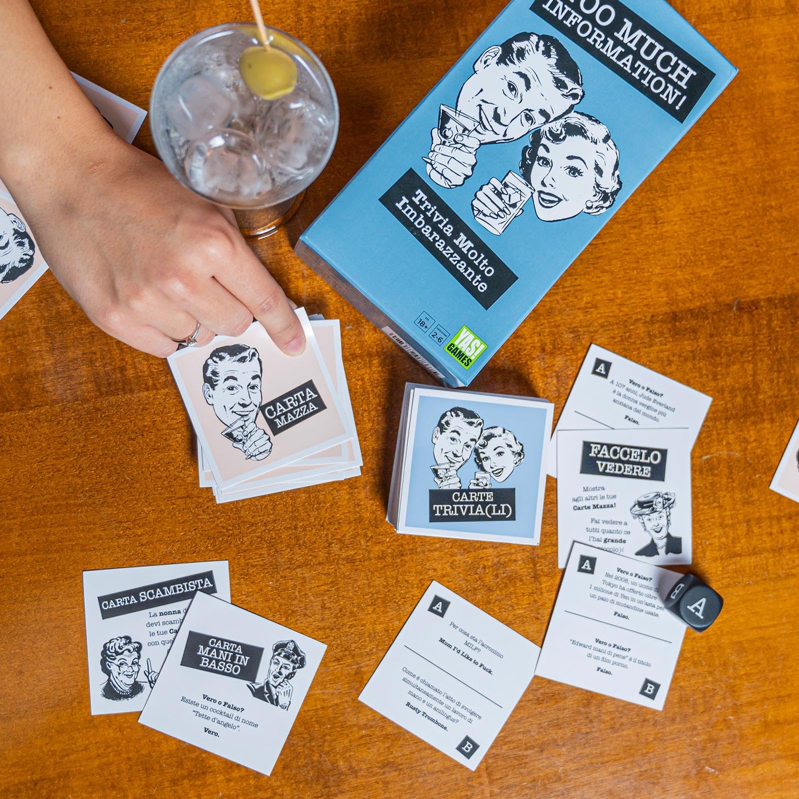Yas Games Too Much Information: Party Game Per Adulti In Italiano - Carte Trivia E Sfide Spinose