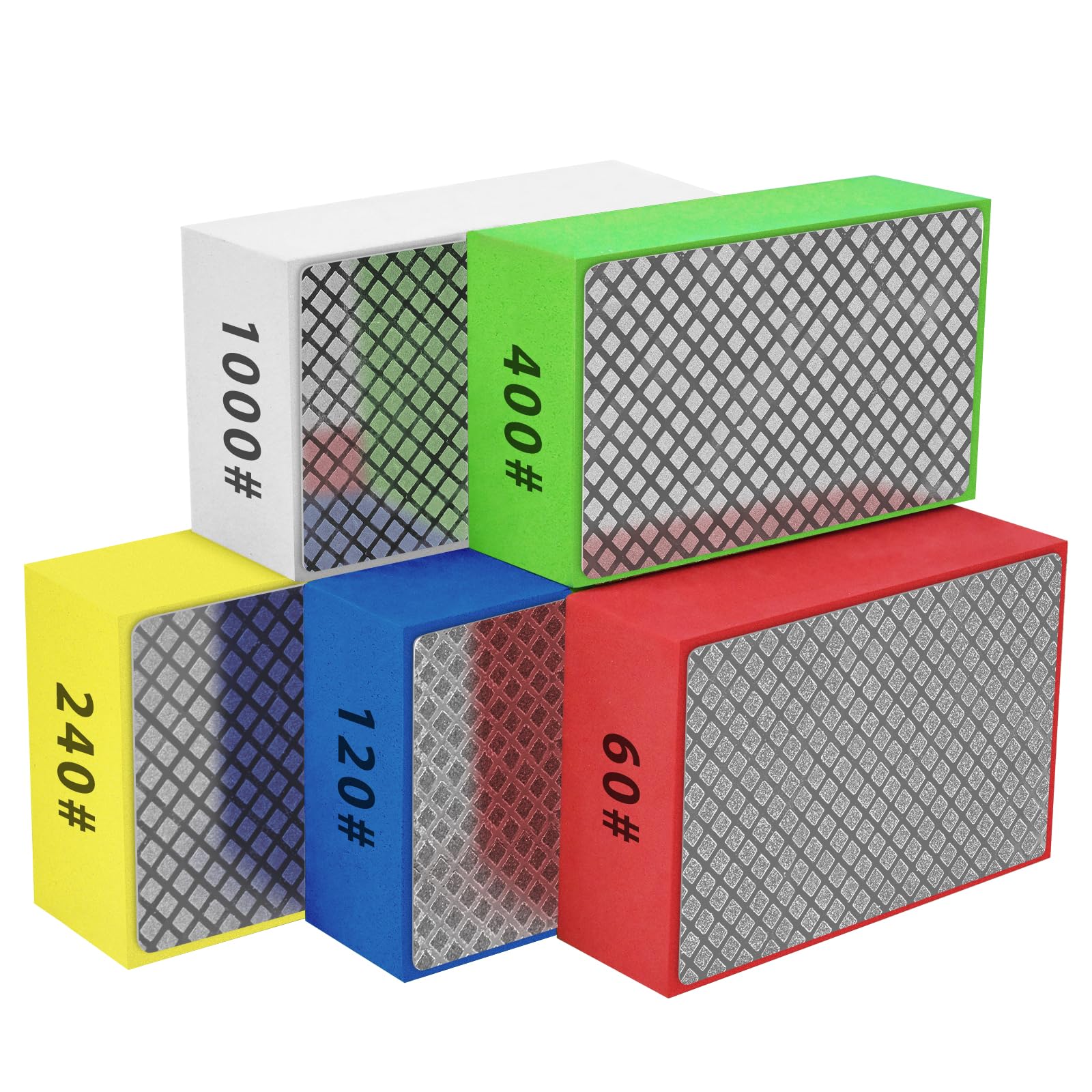 Diamond Sanding Blocks - Polishing Pads for Tile & Glass -1