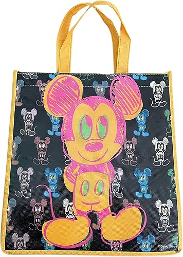 Legacy Licensing Partners Disney Mickey Mouse Neon Drawing - Bolsa grande reutilizable, Multi