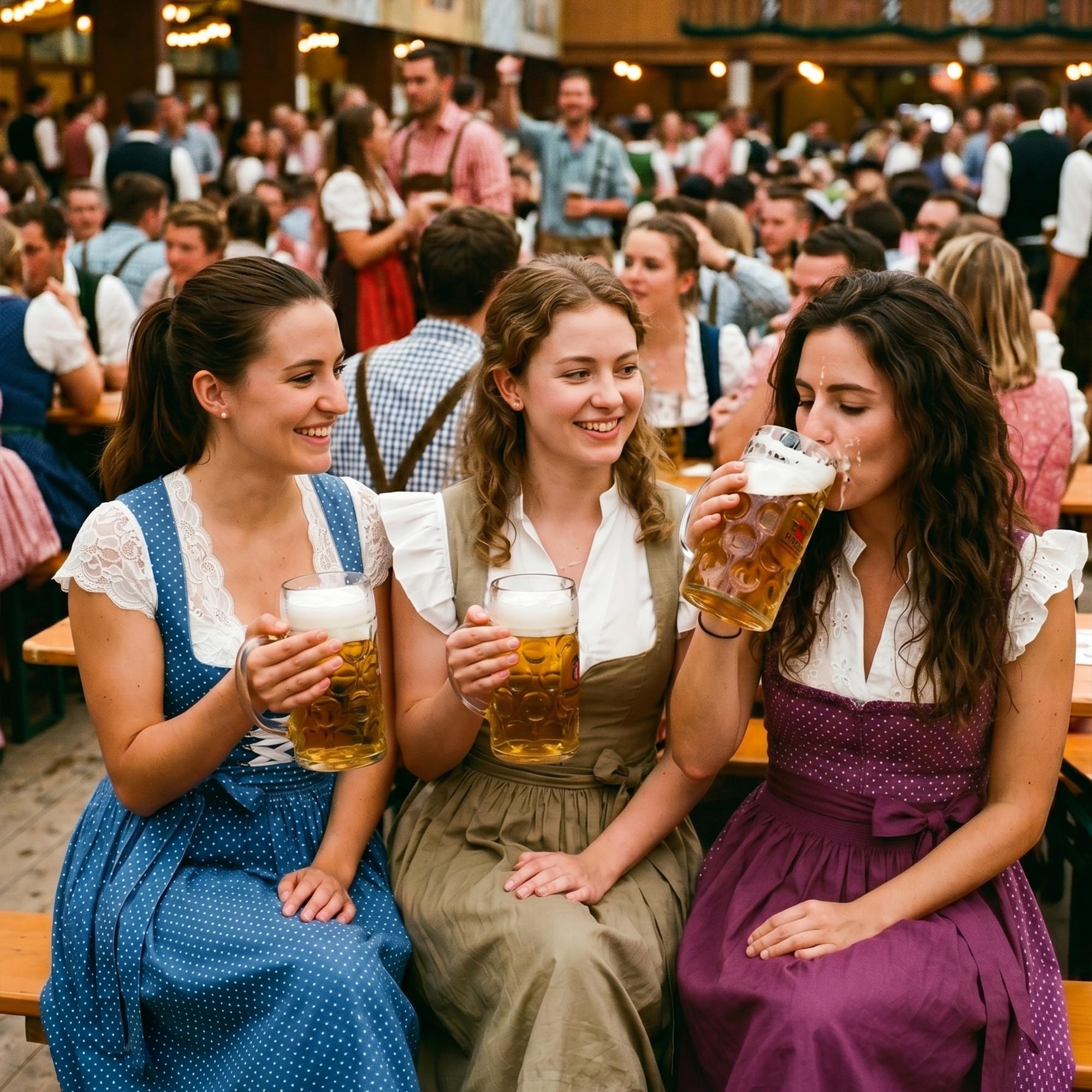 WERFORU Dirndl Bluse Für Damen Weiß Dirndlbluse Mit Flügelärmel V Ausschnitt Trachtenbluse für Oktoberfest