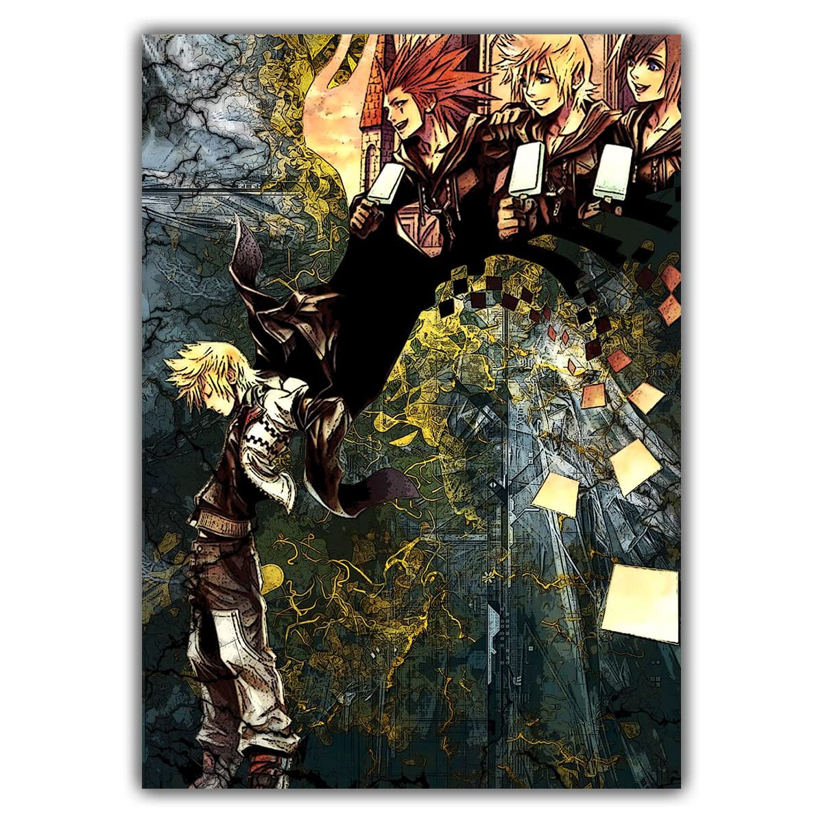 Portrait Canvas Deluxe 1.5in Frame Kingdom Crafts Hearts Printing Kingdom Paint Memories Poster Art Print Dry & Wet Art Media - 