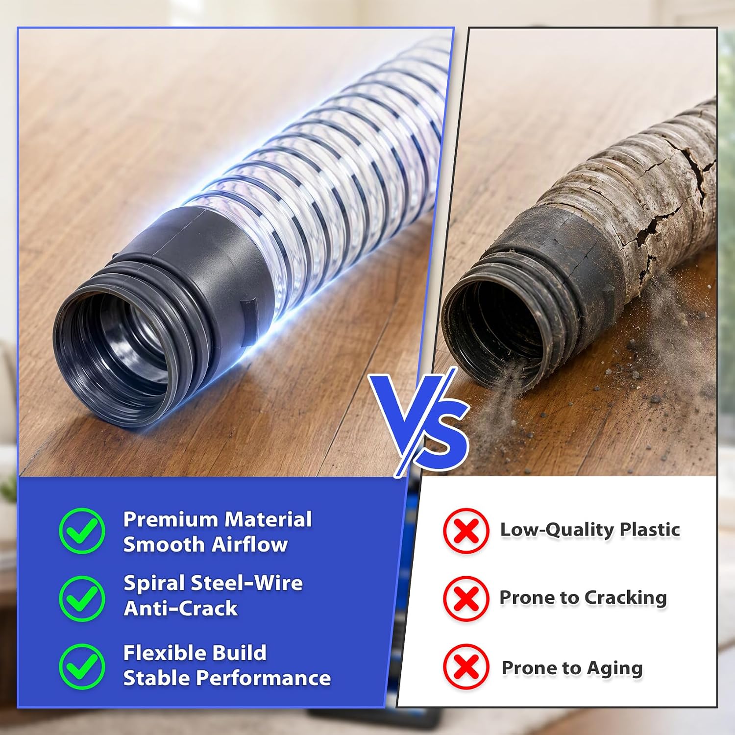 2 Pcs 561060158 Upright Vacuum Lower Hose Compatible with Kenmore Intuition