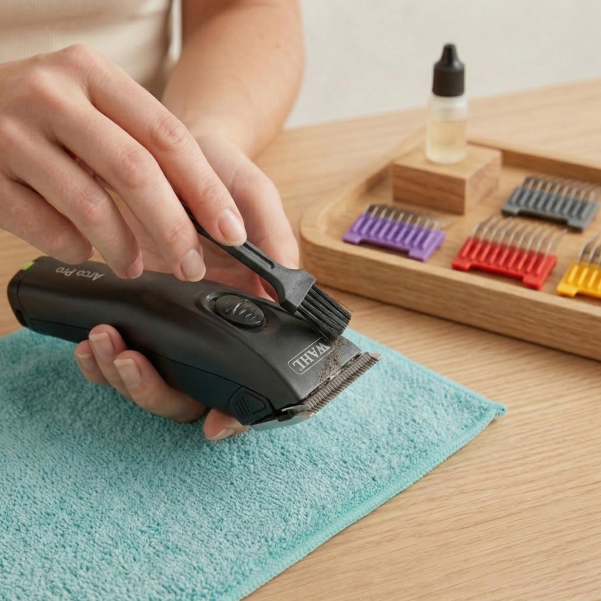 Agrarzone Edition Wahl Moser Arco Pro tosatrice cani e gatti - 2 batterie, Set rialzi, Leggera, Silenziosa, Potente - Made in Germany