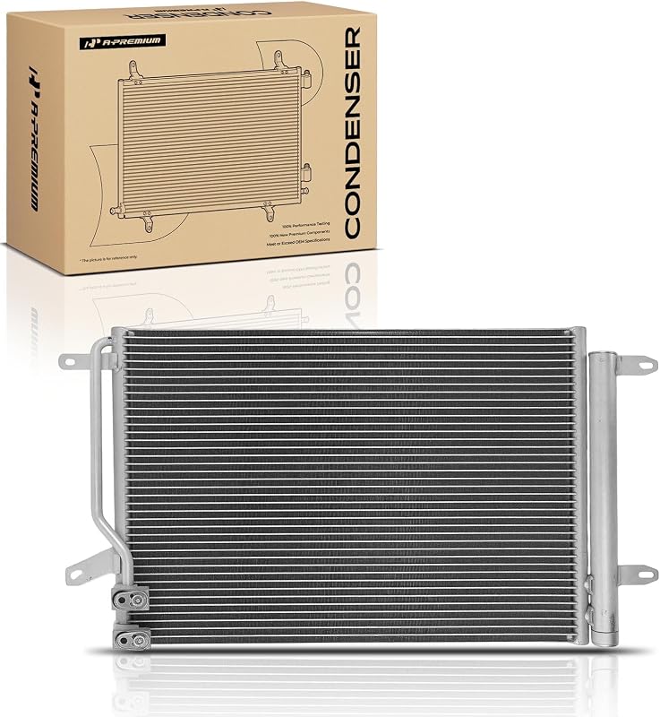 Condensador do ar-condicionado A-Premium com secador integrado para Volkswagen Jetta e Beetle – 1 unidade