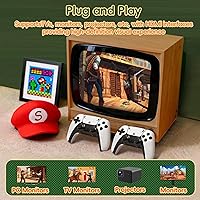 Vista 5 de 2025 Upgraded Retro Gaming Console Stick Pro, Video Games Console with 4K HDMI, Built-in 23 Classic Game Emulators, 20000+ Games - Video Game with