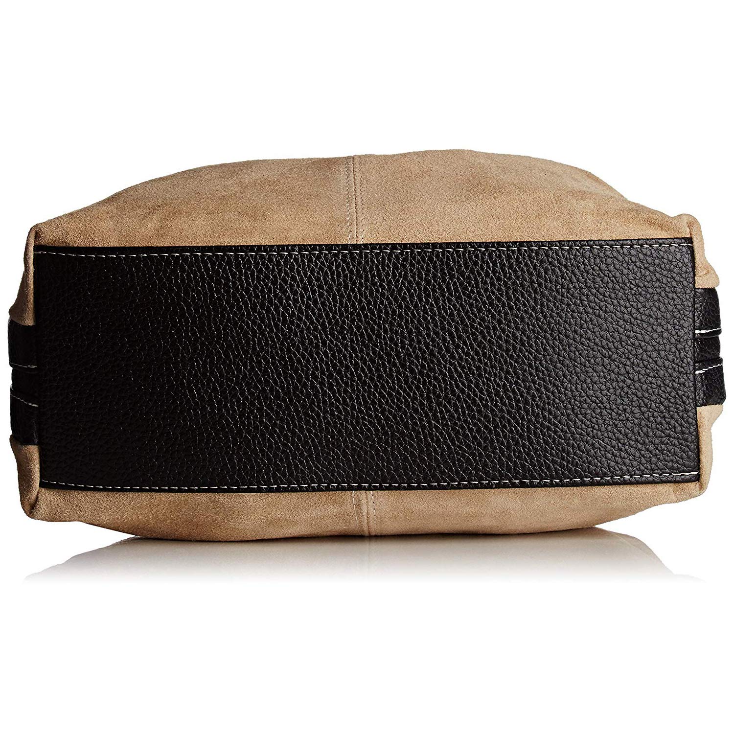 Chicca Borse Borsa a mano pochette da donna in pelle scamosciata 32 x 20 x 14 cm - Mod. Dafne