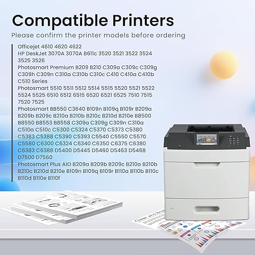 Miniatura 2 de GREENBOX 564XL - Paquete combinado de cartuchos de tinta de repuesto para HP 564XL 564 XL, color negro y color para impresora DeskJet 3520 3522