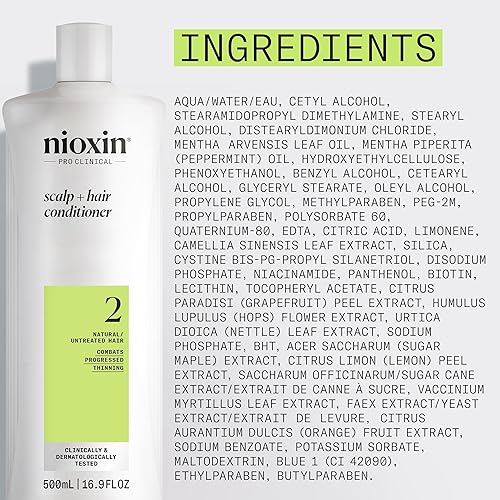 Miniatura 9 de Nioxin System 2 acondicionador limpiador del cuero cabelludo con aceite de menta