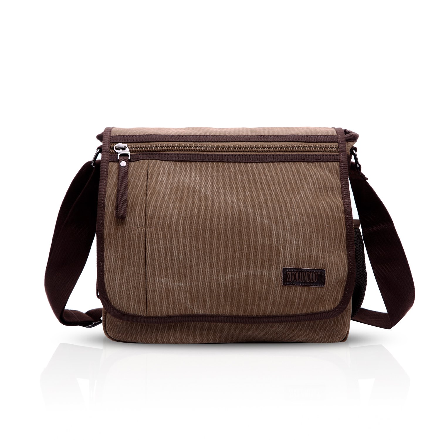 FANDARE Borsa a Tracolla Borse a spalla Ventiquattrore Borse Messenger di tela Uomo Donna Borsa postino Grande Capacità Borsetta per viaggio lavoro scuola business università Pendolare
