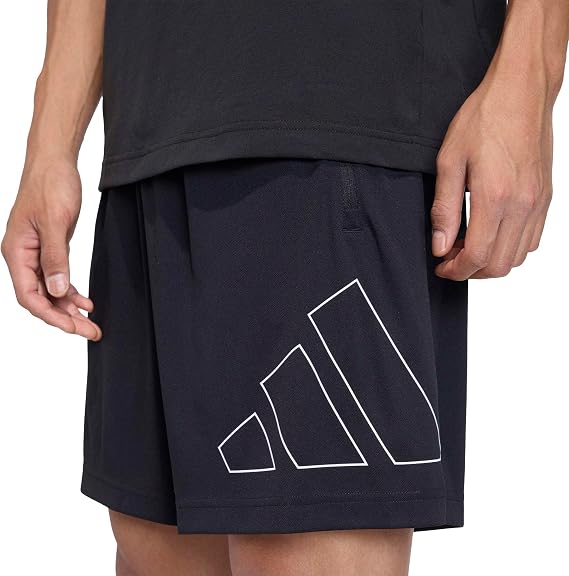 adidas Men's Workout Essentials Base Pique Big Logo Short Shorts