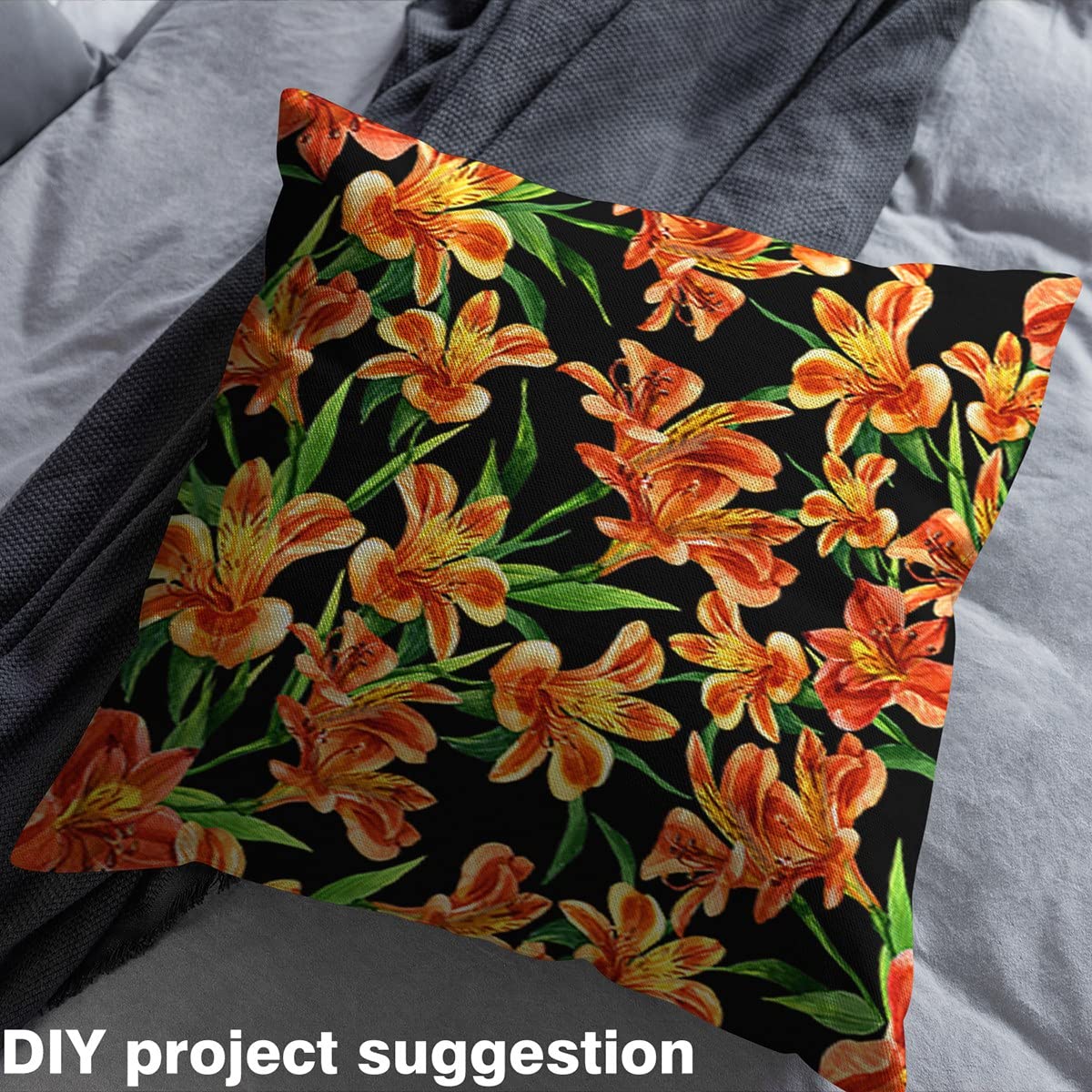 The Yard - Tessuto per decorazioni per fiori selvatici e rustici, per ragazze, adolescenti, adulti, pittura a olio selvatico, stampa floreale, per tende e progetti fai da te, 3 m
