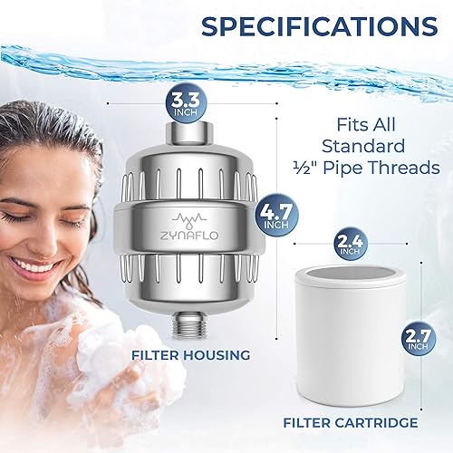 Miniatura 6 de Filtro de ducha de 15 etapas para agua dura, cloro y metales pesados