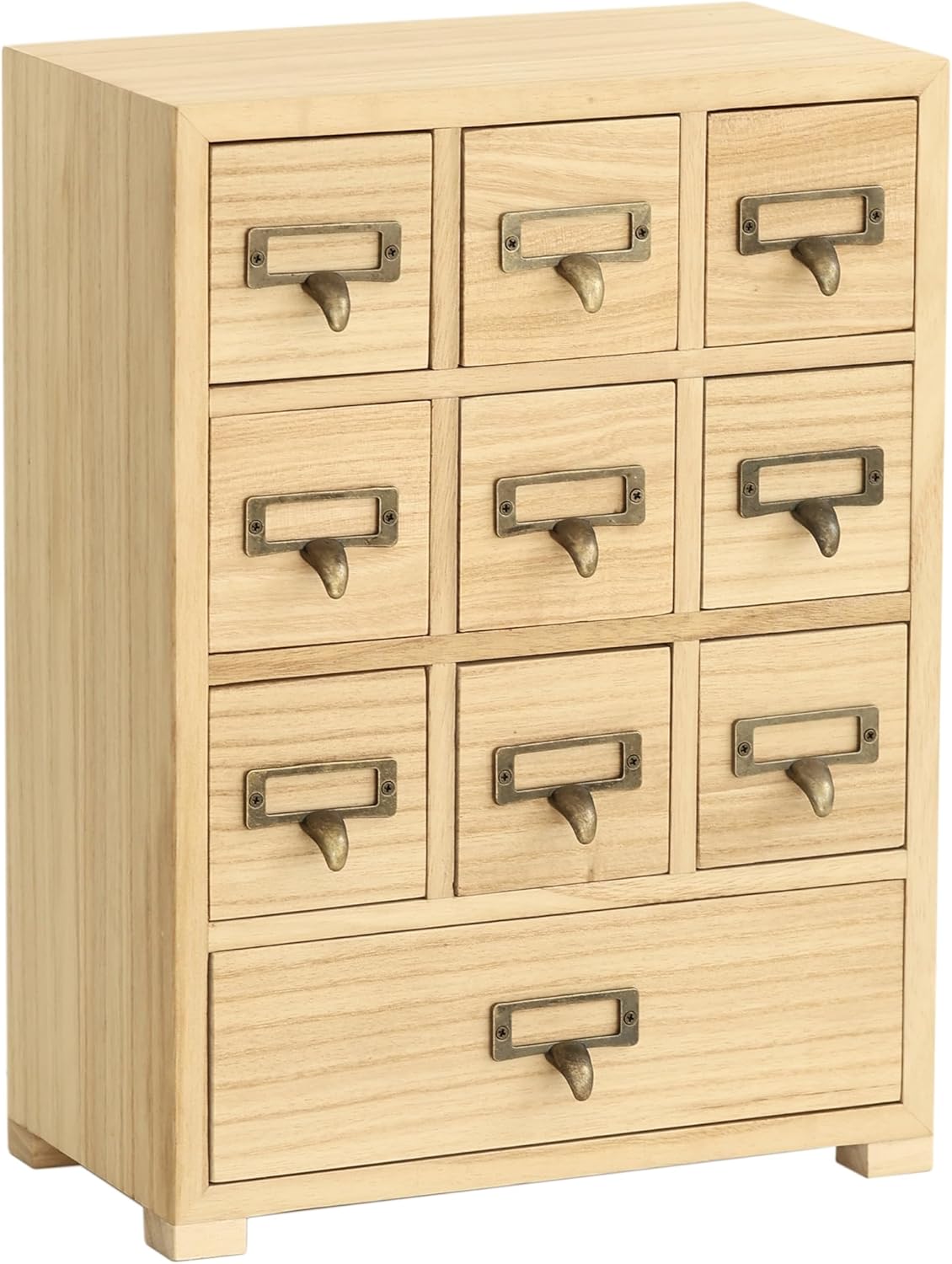 10Drawer Retro Look Card Catalog Apothecary