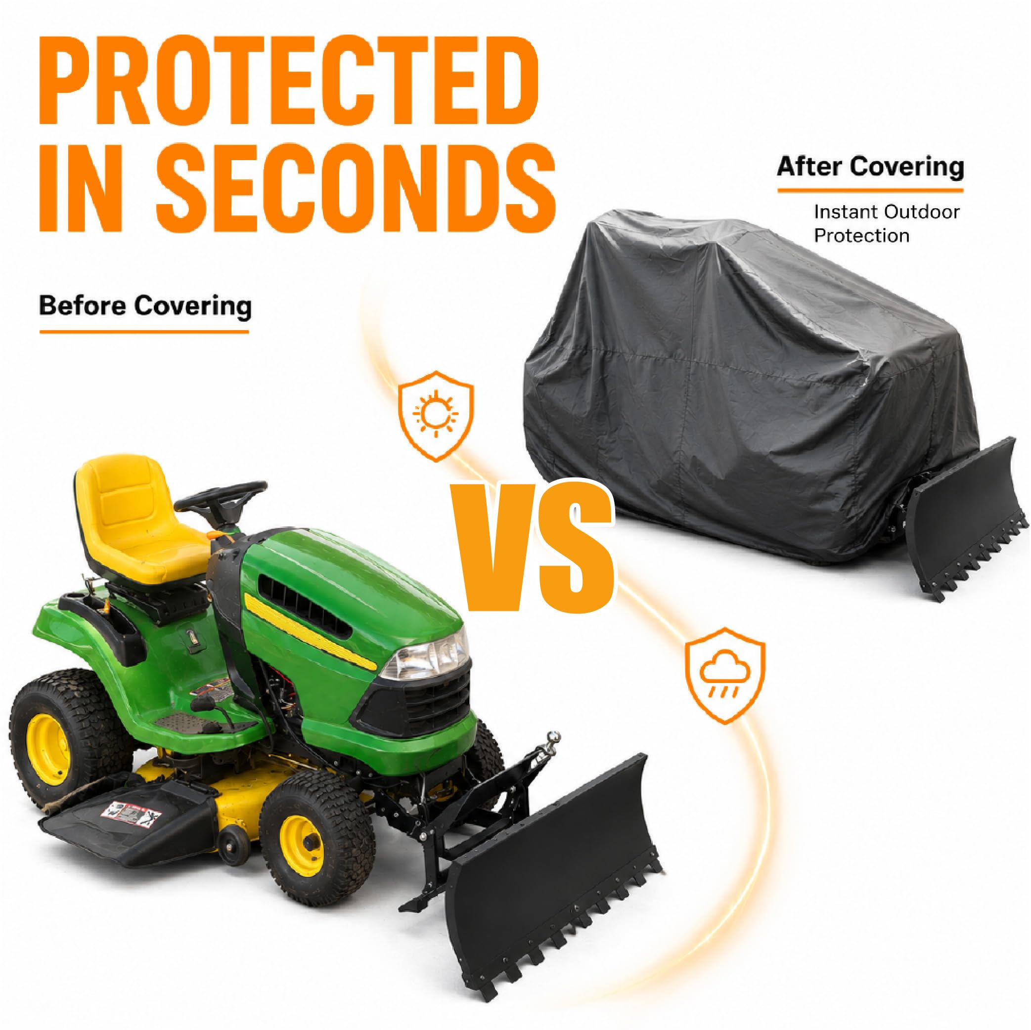 JUZELY Tractor Cortacesped para AS Motor AS 920 E Sherpa 2WD 2024-pr 35", Funda Impermeable con Protección Exterior contra Lluvia y Polvo