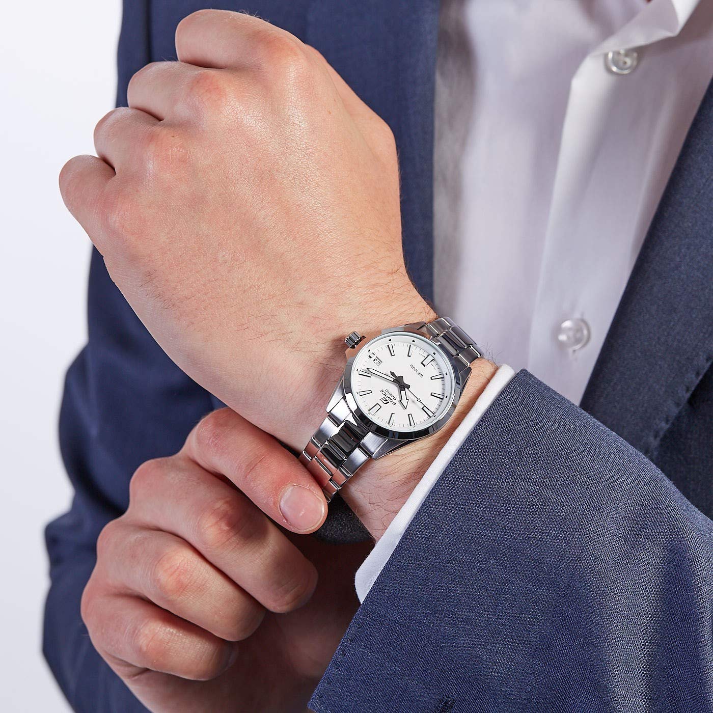 Casio Edifice Unisex Analogue Watch Efv 110d With Stainless Steel