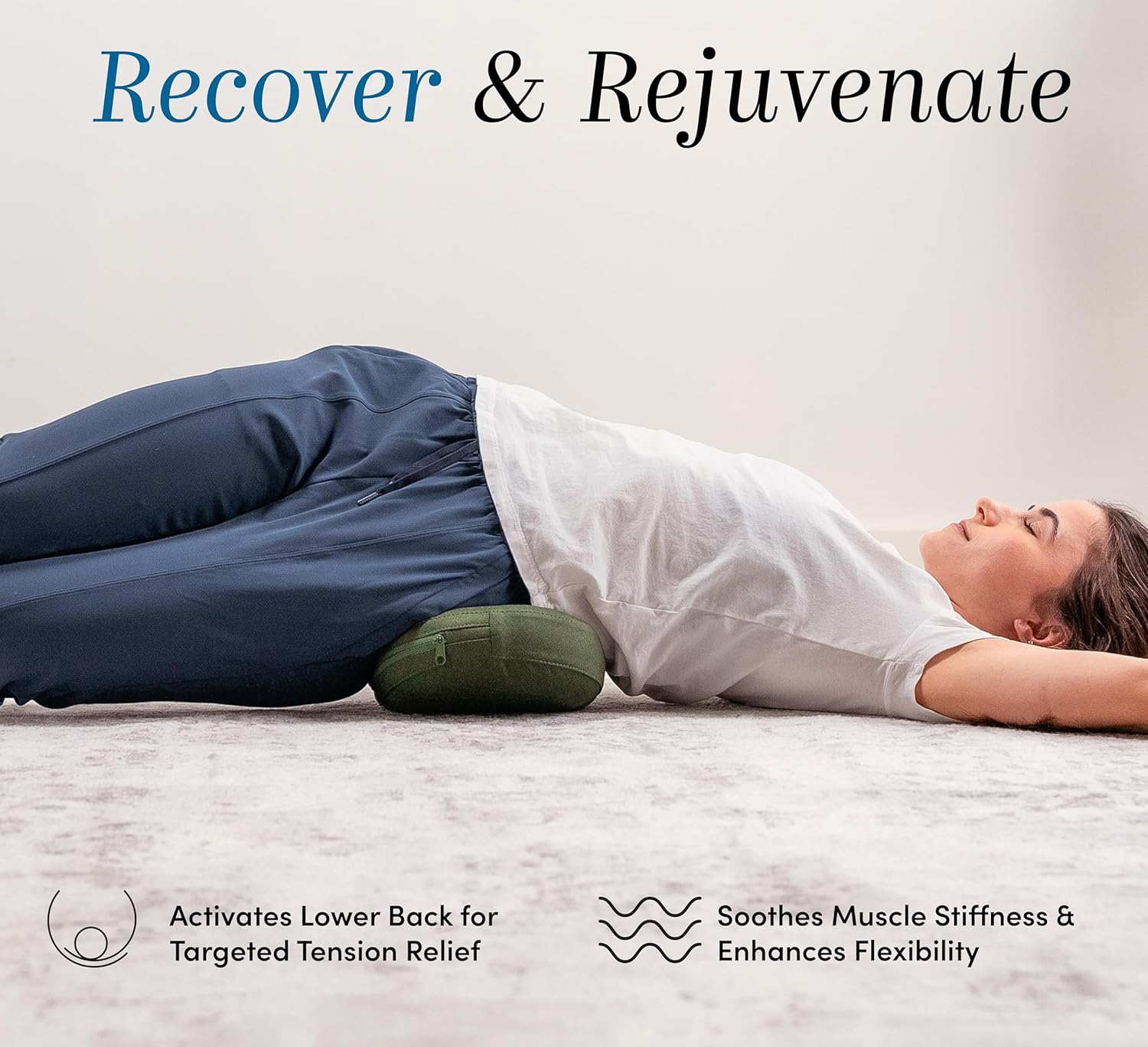 Halo Lumbar Massage Stretcher with 8 Acupressure Nodes for Waist, Hip, and Back Pain Relief, Ergonomically Designed for Active Stretching, Recovery Gift - Image 4