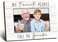 Vista 12 de Marco de fotos Pop Pop Gifts de 4 x 6 pulgadas, marco de madera PopPop, regalos de cumpleaños para el abuelo de parte de los nietos, marcos de fotos