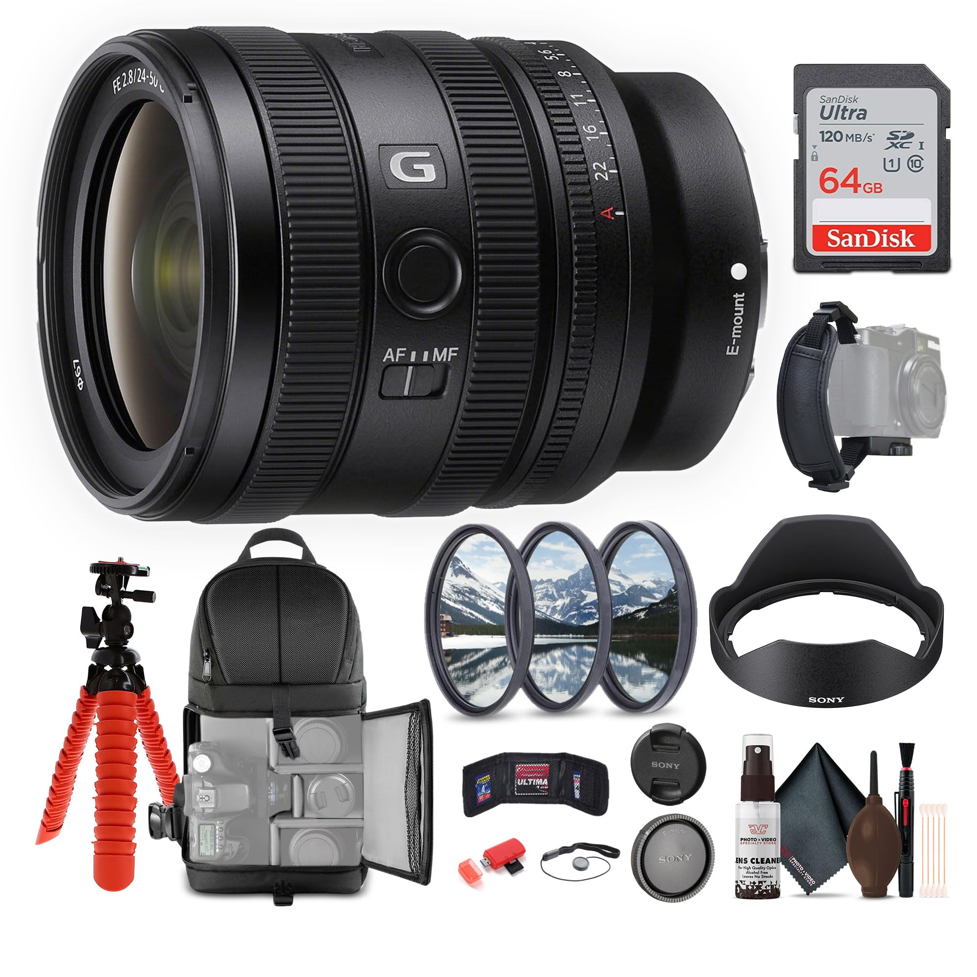 Amazon.com : Sony FE 24-50mm f/2.8 G Lens E Mount (SEL2450G) +
