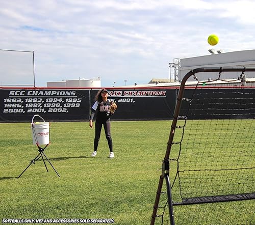 Miniatura 5 de PowerNet Practice Softball  Paquete de 12 bolas de grado recreativo de 12 pulgadas  Perfecto para softbol suave, bateo, campo, golpear, lanzar,