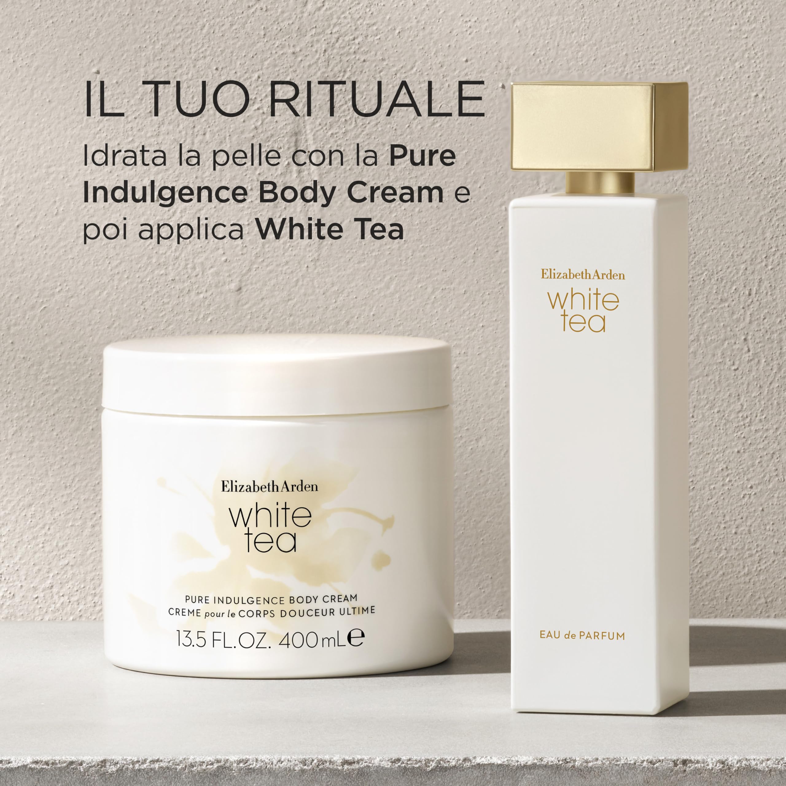 Elizabeth Arden - White Tea, Eau de Parfum, Fragranza Floreale e Legnosa per Donna, Freschezza e Leggerezza, con Mandarino Italiano, Salvia Sclarea, Tè Bianco e Gelsomino