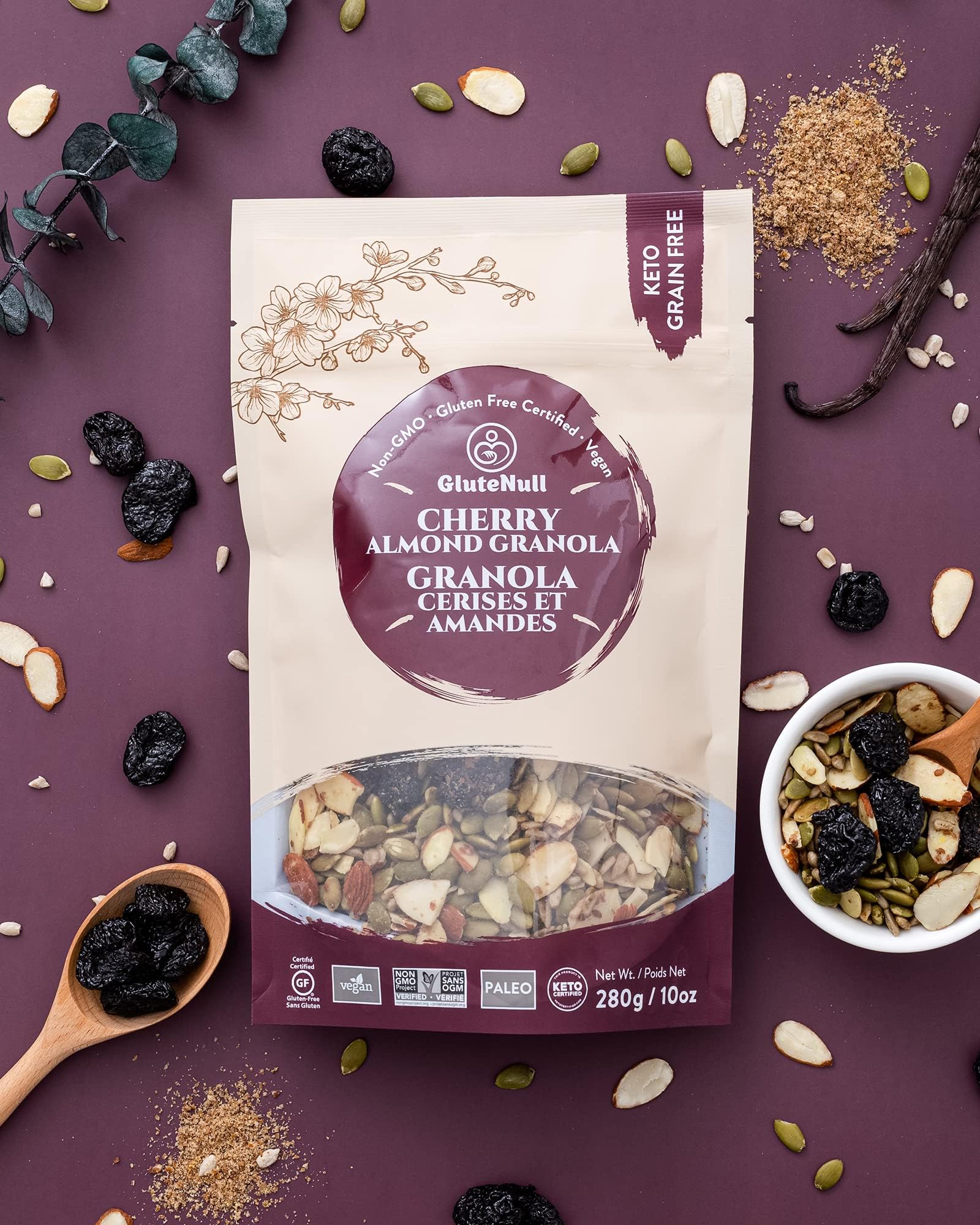 GlutenullCherry Almond Granola, 10 OZ