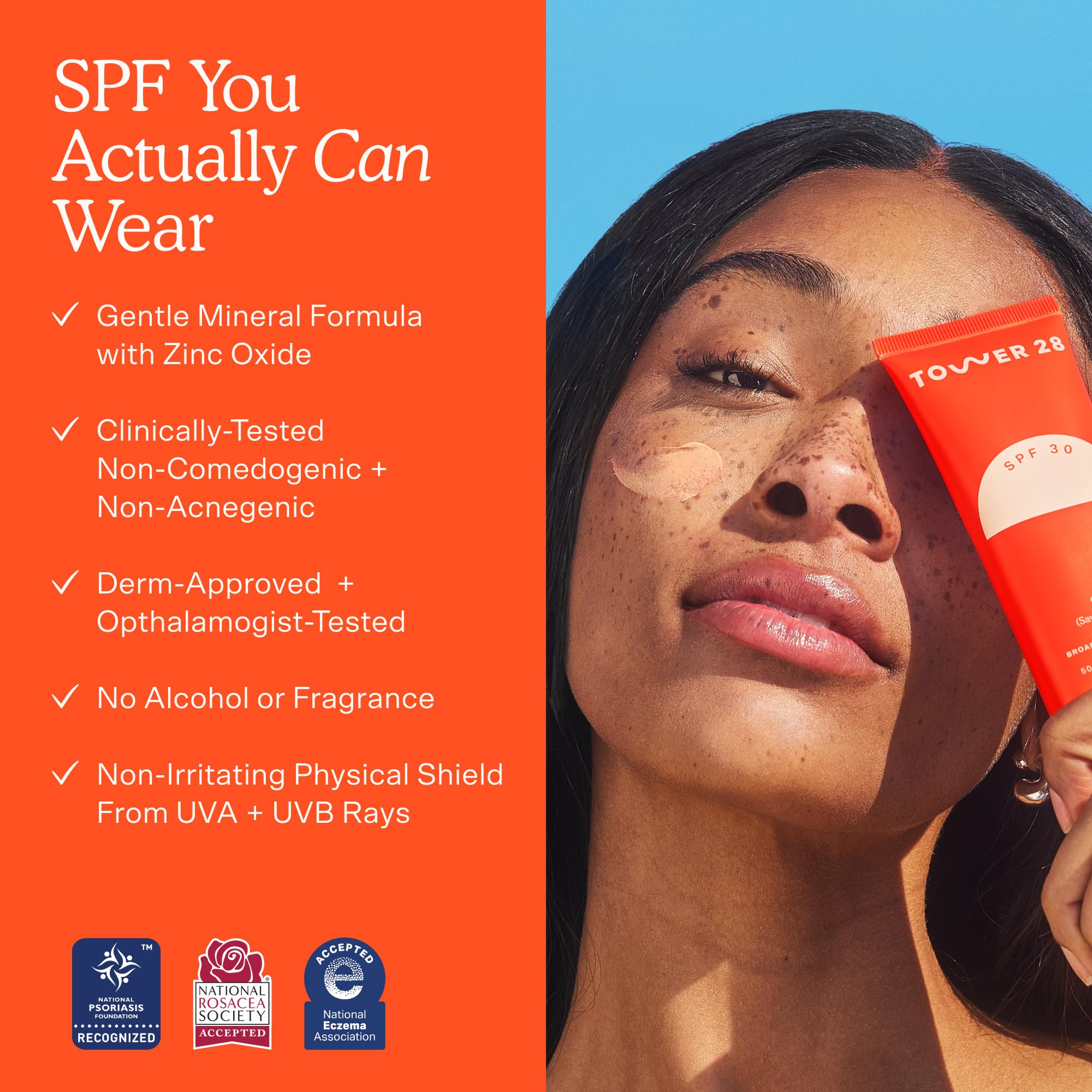 Tower 28 SOS FaceGuard SPF 30 Zinc Oxide Face Sunscreen, 2.3 oz