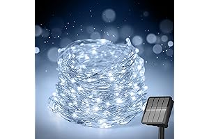Wree Solar Powered Deicing Light Solar String Lights for Outside, 72Ft 200...