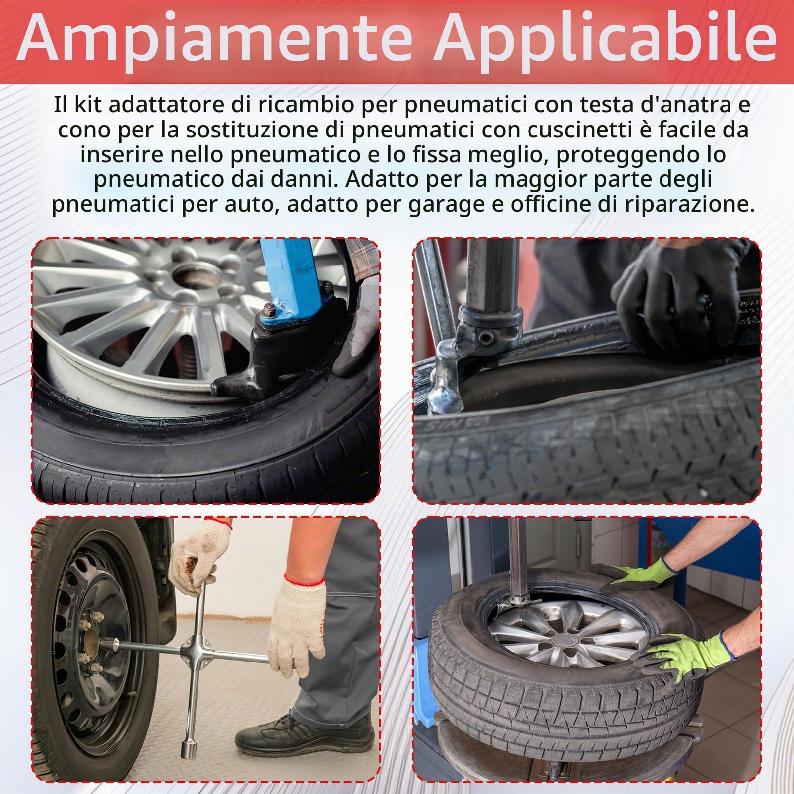 Smontagomme Manuale Regolabile, per Pneumatici di Auto da 16 a 21 Pollici Macchina per Smontare gli Pneumatici Leva di Montaggio Strumento Portatile per il Cambio degli Pneumatici