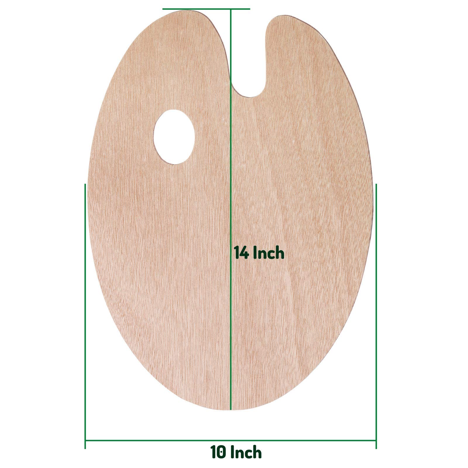 Mr. Pen Wooden Paint Palette, 2 Pack, Artist Palette, Painting Palette