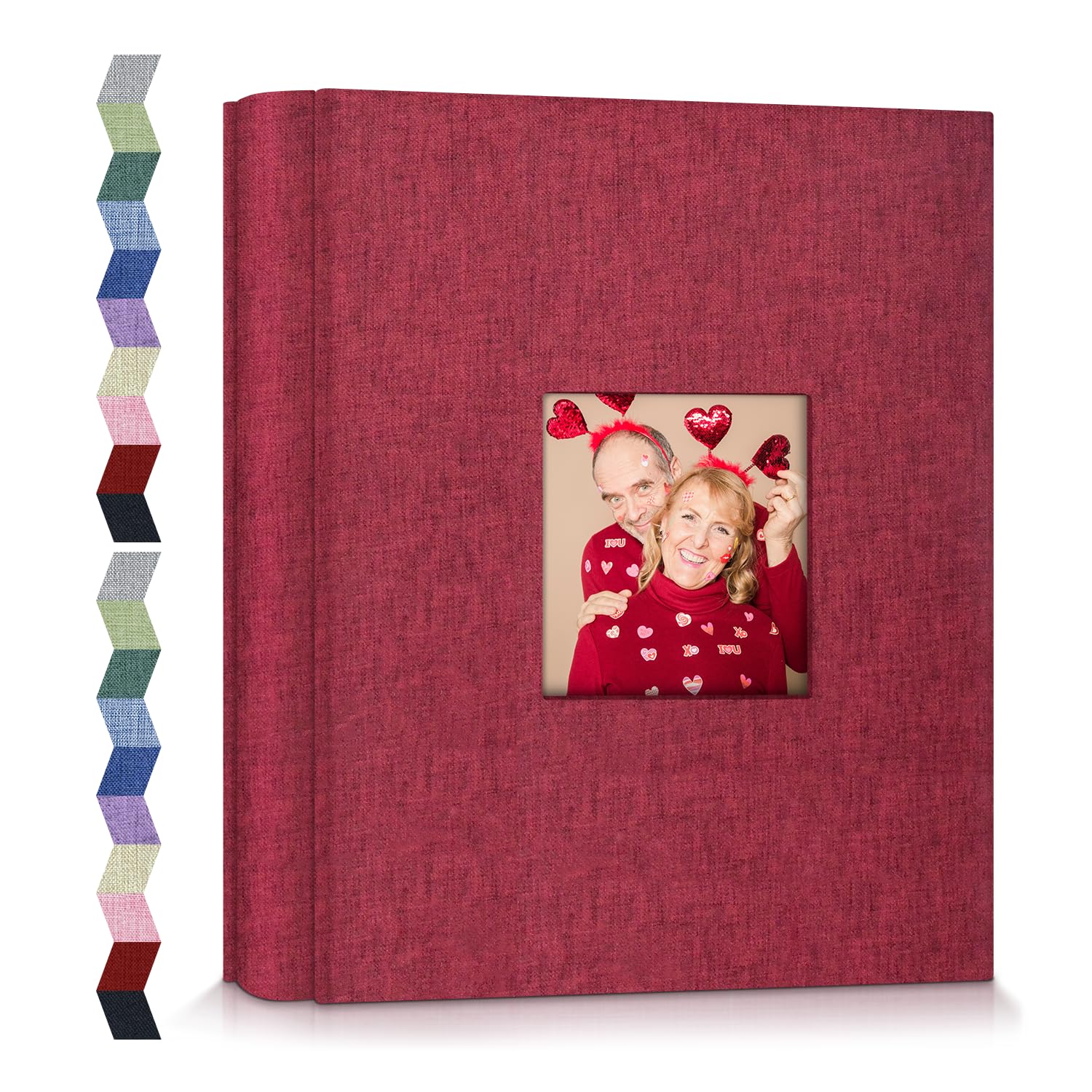 popotop Álbum de fotos de 4 x 6 a 600 fotos con 600 bolsillos horizontales y verticales, álbumes de cubierta de lino para fotos familiares, bodas, aniversarios, bebés, vacaciones