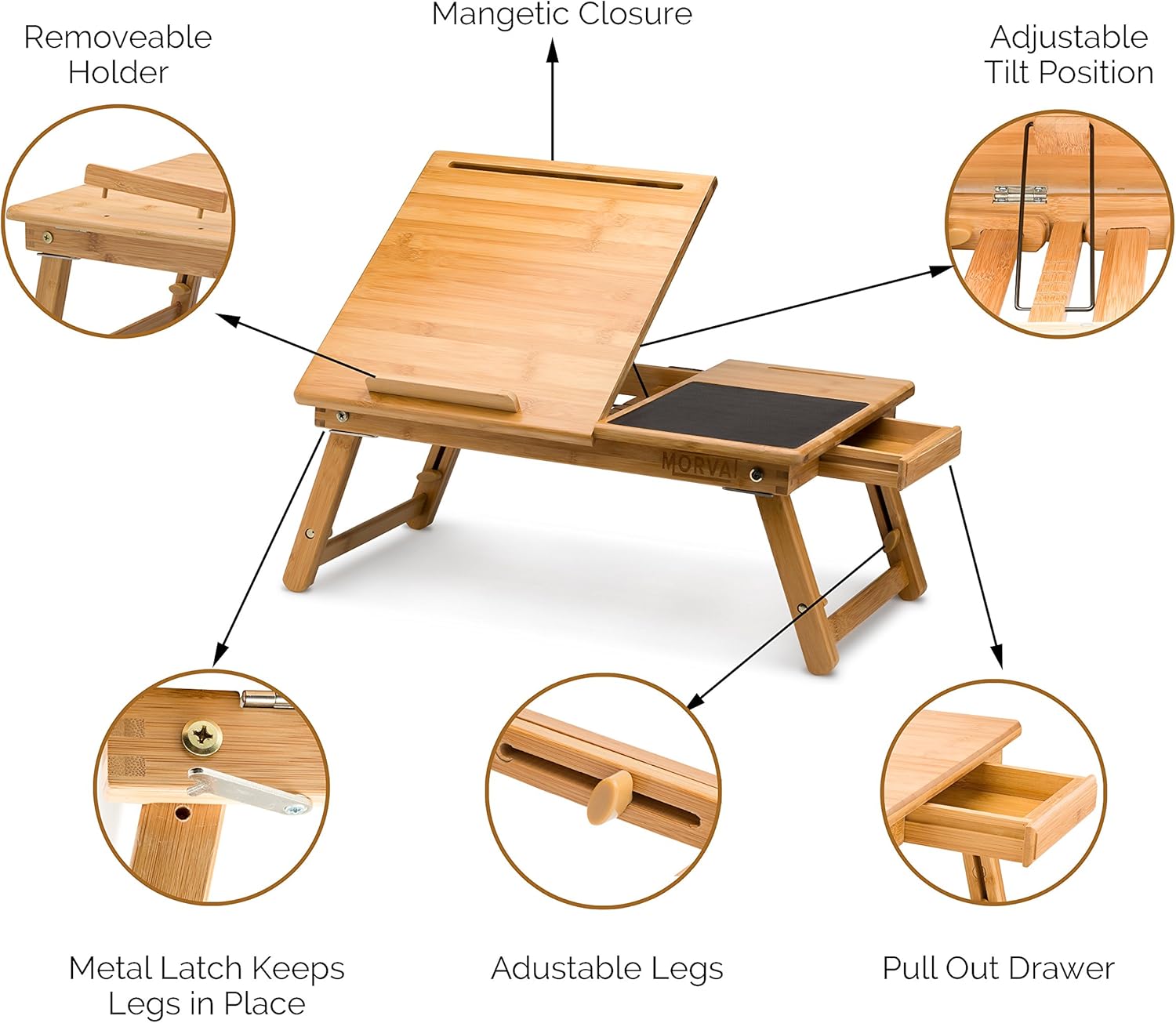 Best Cyber Monday 🔥 MORVAT Laptop Lap Desk with Storage Bed Desk Lap Tray with Built in Mouse Pad Adjustable Laptop Stand for Bed Writing Desk Lap Desk Bed Table Laptop Desk with Magnetic Drawer 100% Natural Bamboo Wood Black Friday - 70% OFF MORVAT Laptop Lap Desk with Storage Bed Desk Lap Tray with Built in Mouse Pad Adjustable Laptop Stand for Bed Writing Desk Lap Desk Bed Table Laptop Desk with Magnetic Drawer 100% Natural Bamboo Wood