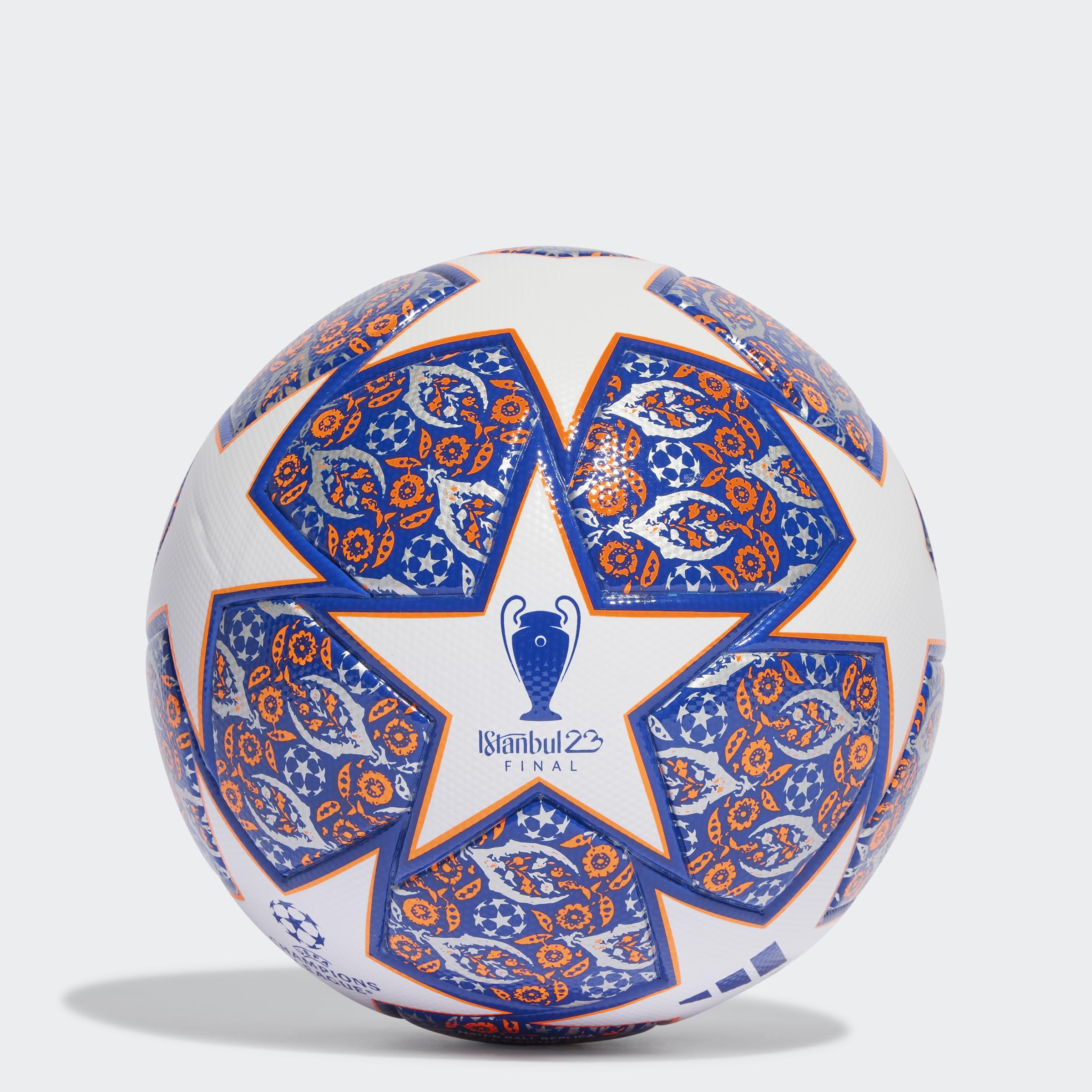 adidas Unisex - Adulto Pallone Da Calcio Ucl Lge Is, White/Team Royal Blue/Solar Orange/Silver Met., HU1580, 4