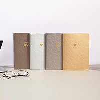 Vista 50 de CAGIE Lined Journal Notebook for Women and Girls 256 Pages Cute Diary with Heart-Shaped Leather Journals for Writing A5 Soft Cover Notebooks for