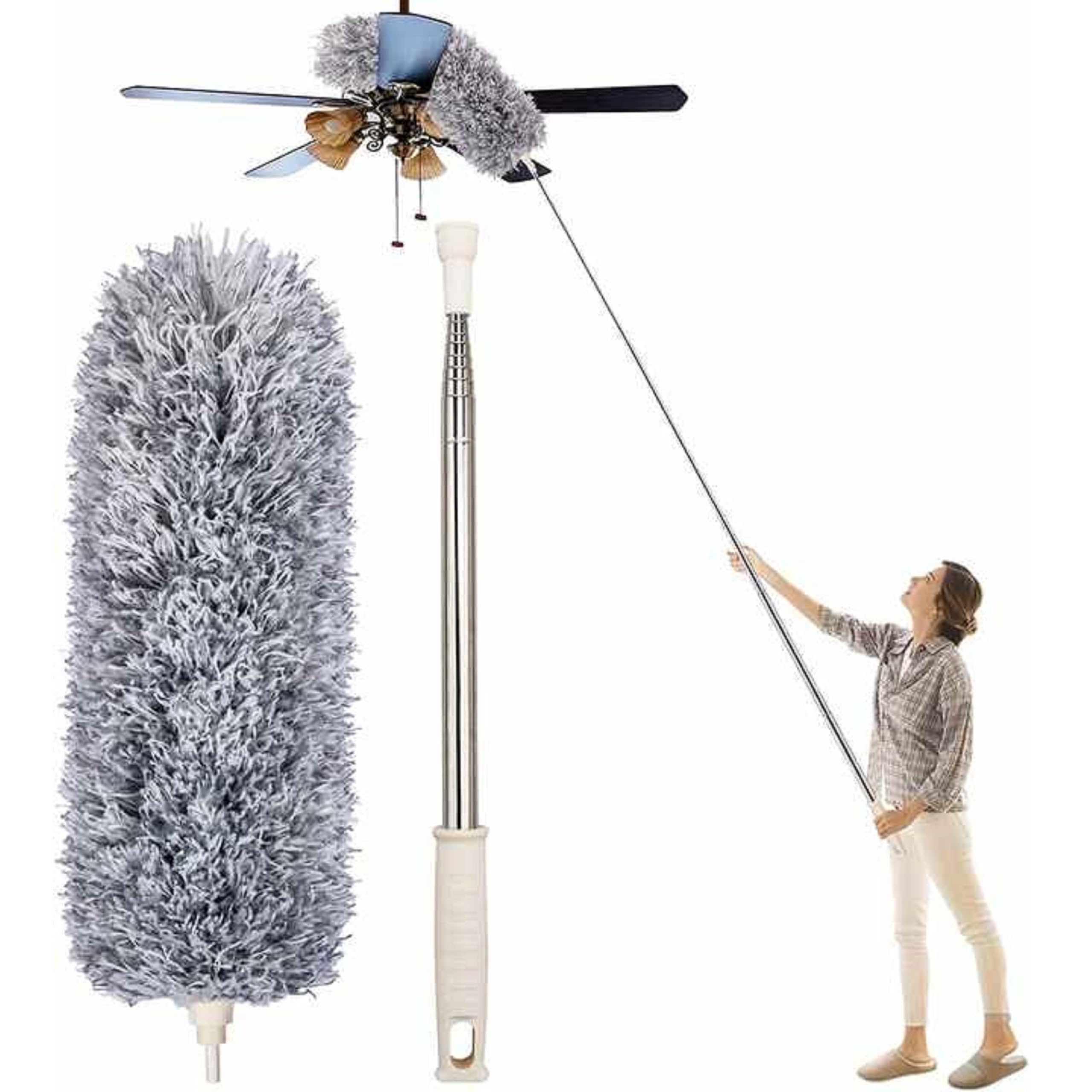 BeeDuck Microfiber Feather Duster Bendable & Extendable High Ceiling Fans Cleaning Duster with 100 inches Expandable Pole Handle Washable Duster for High Ceiling Fans (Long Fan Duster) (B0CKJ2MHHR) Amazon Price History, Amazon Price Tracker