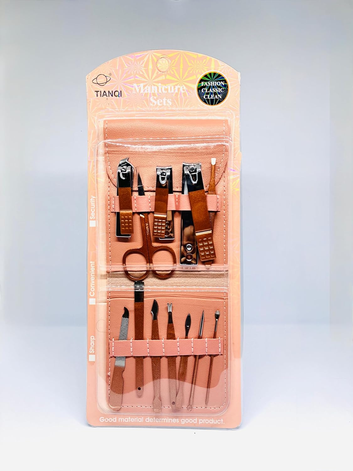 Manicure Pedicure Set, Stainless Steel Nail Care Tools with Travel Case, Grooming Kit for Hand, Face and Foot Care, Professional 12-Piece set for men & women