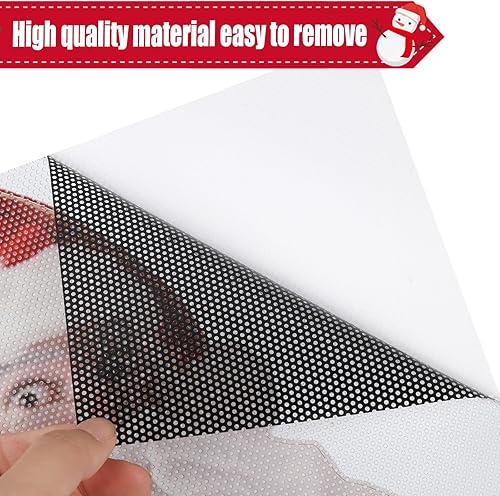 Miniatura 4 de LOMIMOS 2 calcomanías de Navidad para ventana trasera de automóvil, de PVC, autoadhesivas, gesto, Papá Noel, divertido vehículo (12 x 12 pulgadas)