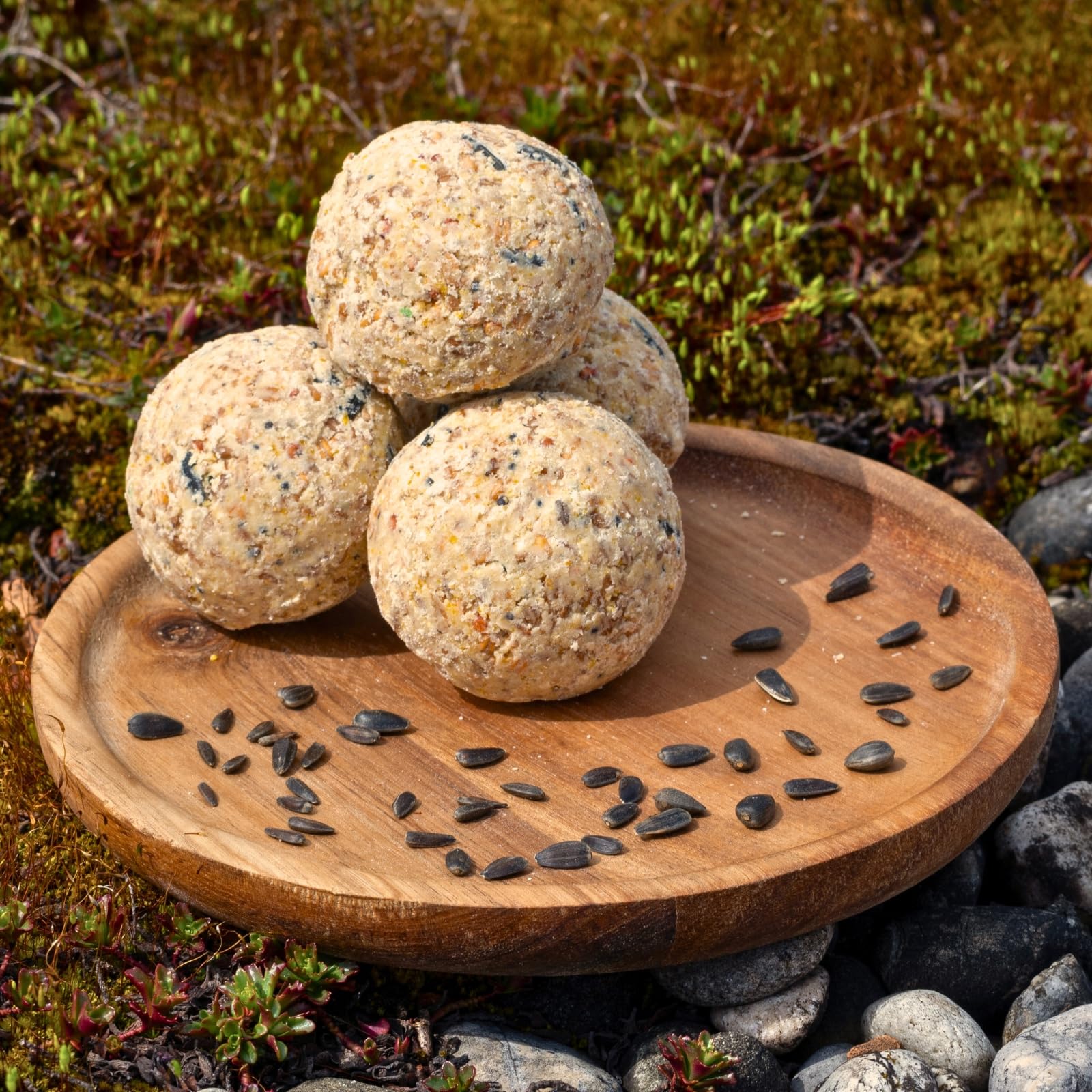Lyra Pet® | 200 Ganzjahresknödel ohne Netz à 90 g = 18 kg | Energiespender für Körnerfresser | Abwechslungsreiches Wildvogelfutter | Meisenknödel Sommer & Winter | Energie für Wildvögel