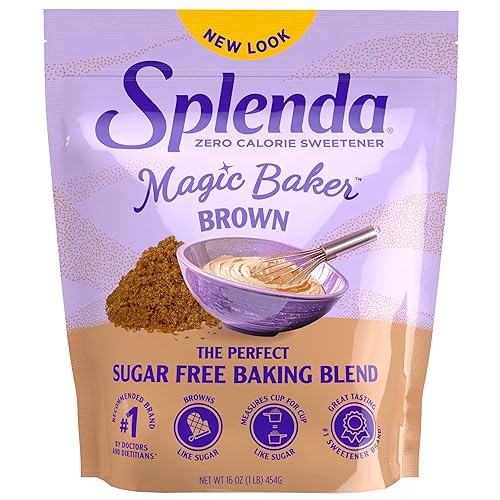 SPLENDA Magic Baker Brown - Mezcla de hornear granulada a base de plantas sin calorías con stevia, eritritol y alulosa, sin azúcar, apta para keto,