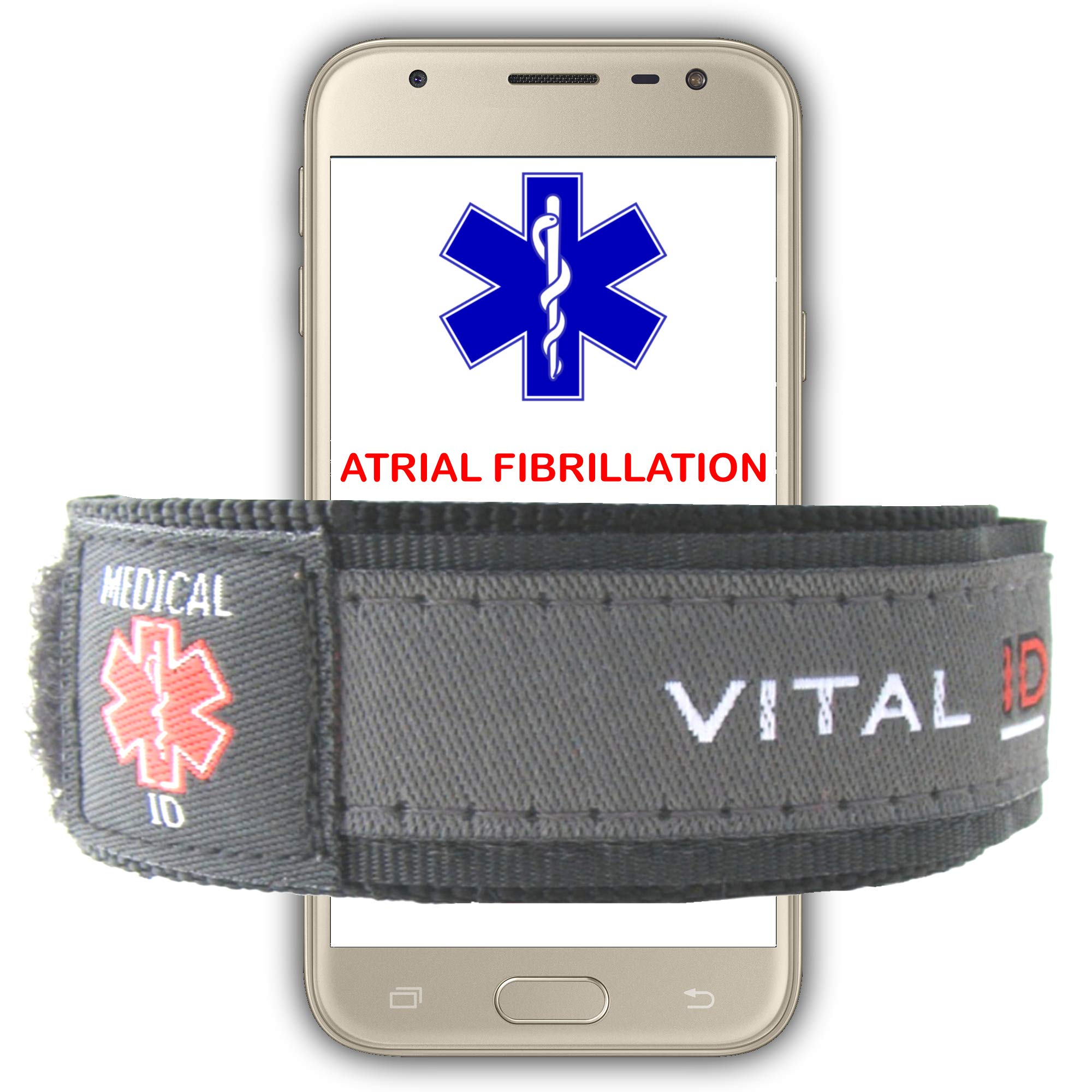 Medical Bracelet For Men ATRIAL FIBRILLATION Edical ID Alert