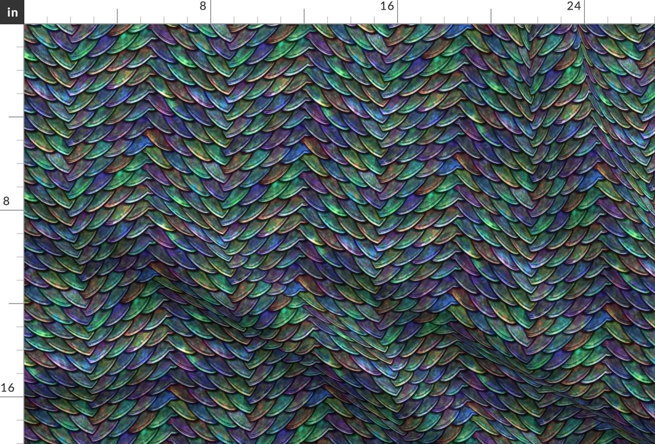 Spoonflower Fabric - Mother Dragons Colourful Scales Rainbow Dragon Skin Printed on Upholstery Velvet Fabric Fat Quarter - Upholstery Home Decor Bottomweight Apparel