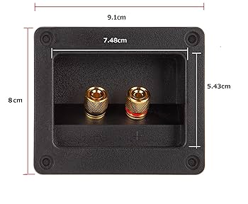 Amazon.co.jp: 【バナナプラグ ×2本】埋込型 スピーカー