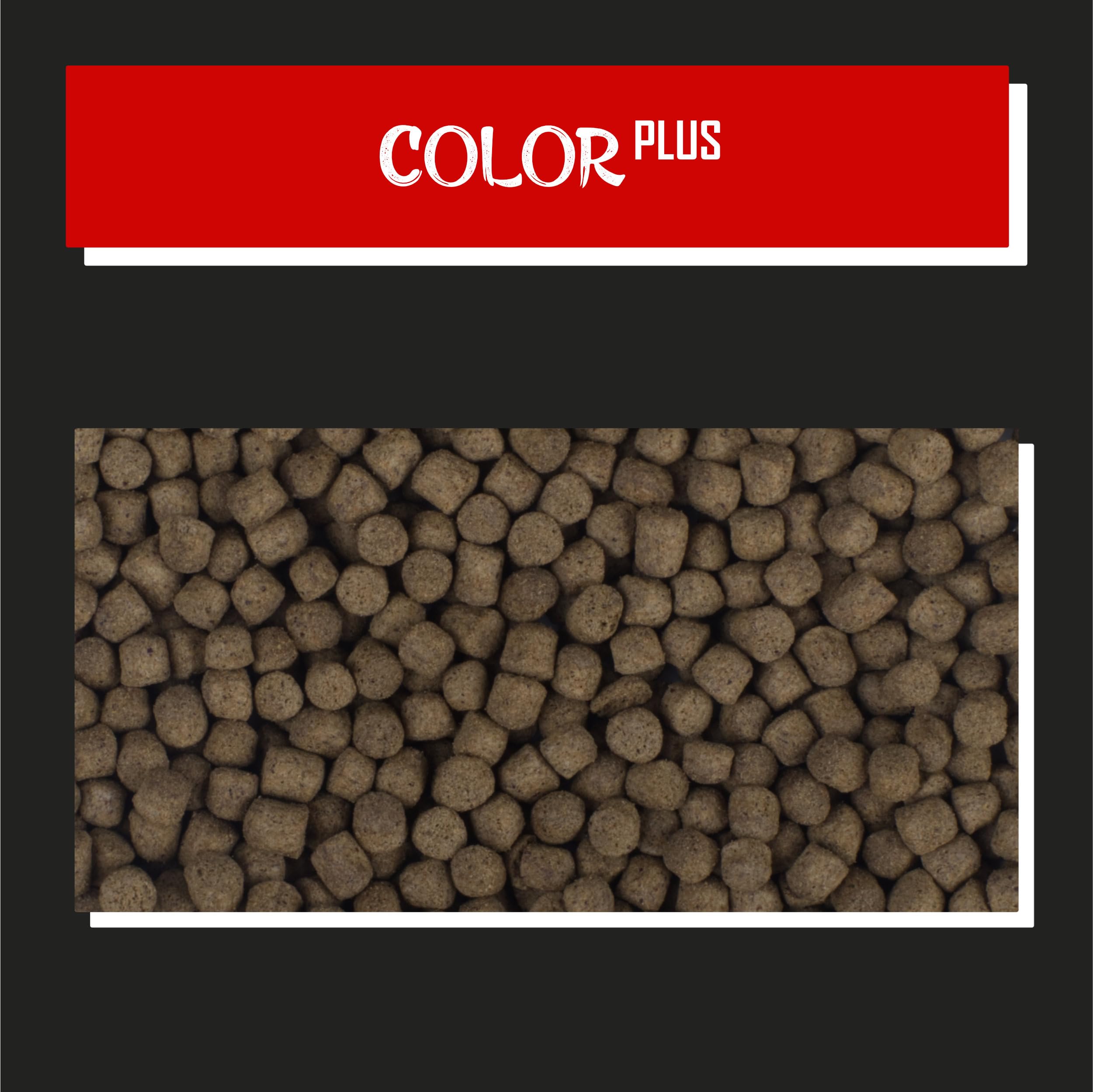 Tanoshi Koifutter - Color Plus - 6mm 13,5 kg | Schwimmendes Hauptfutter für Intensive Farbentwicklung Dank Spirulina mit natürlichem Astaxanthin | ab 10°C