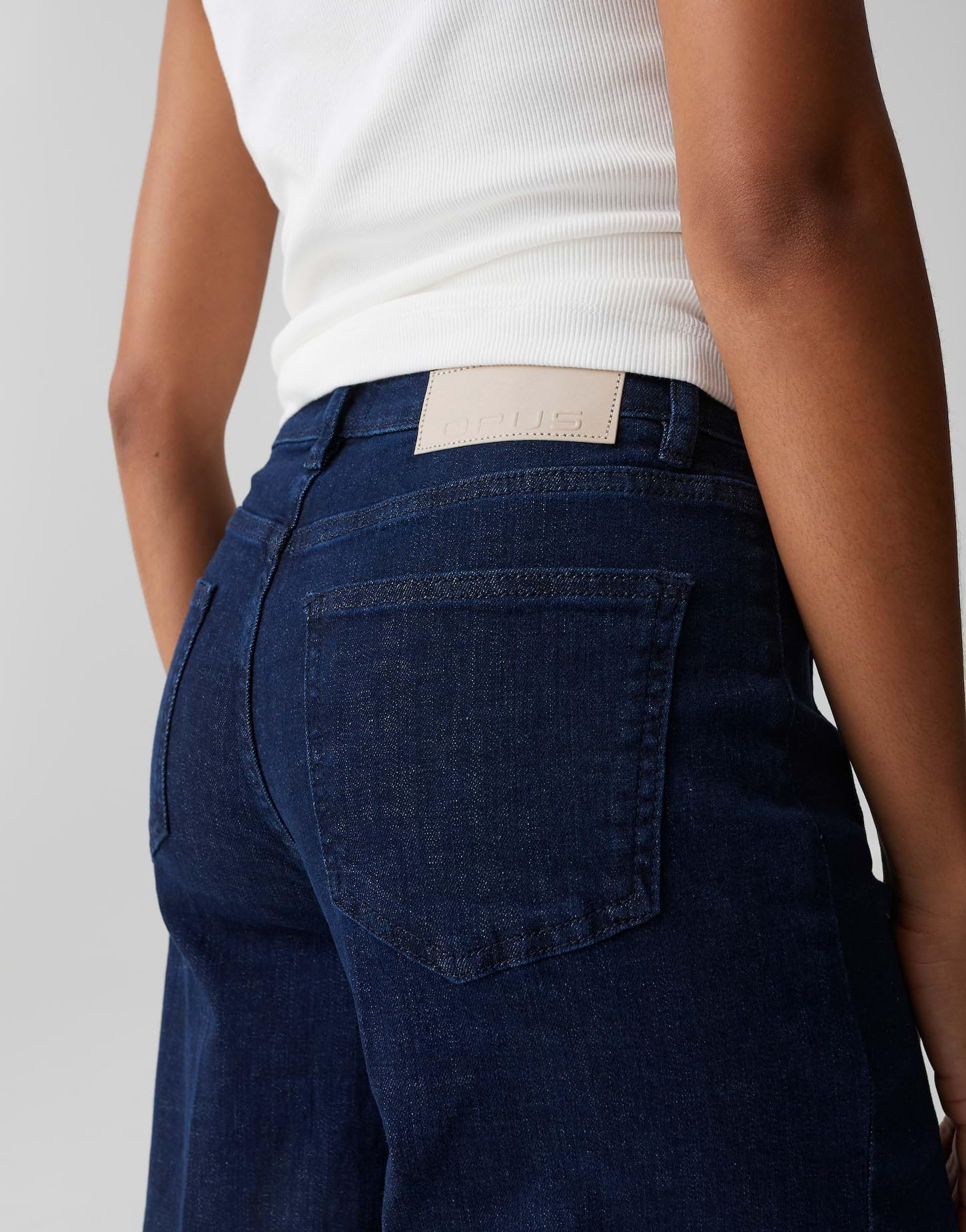 OPUS Damen Palazzo | MIVA Authentic Palazzo Jeans aus BCI Cotton Mix Mid Rise