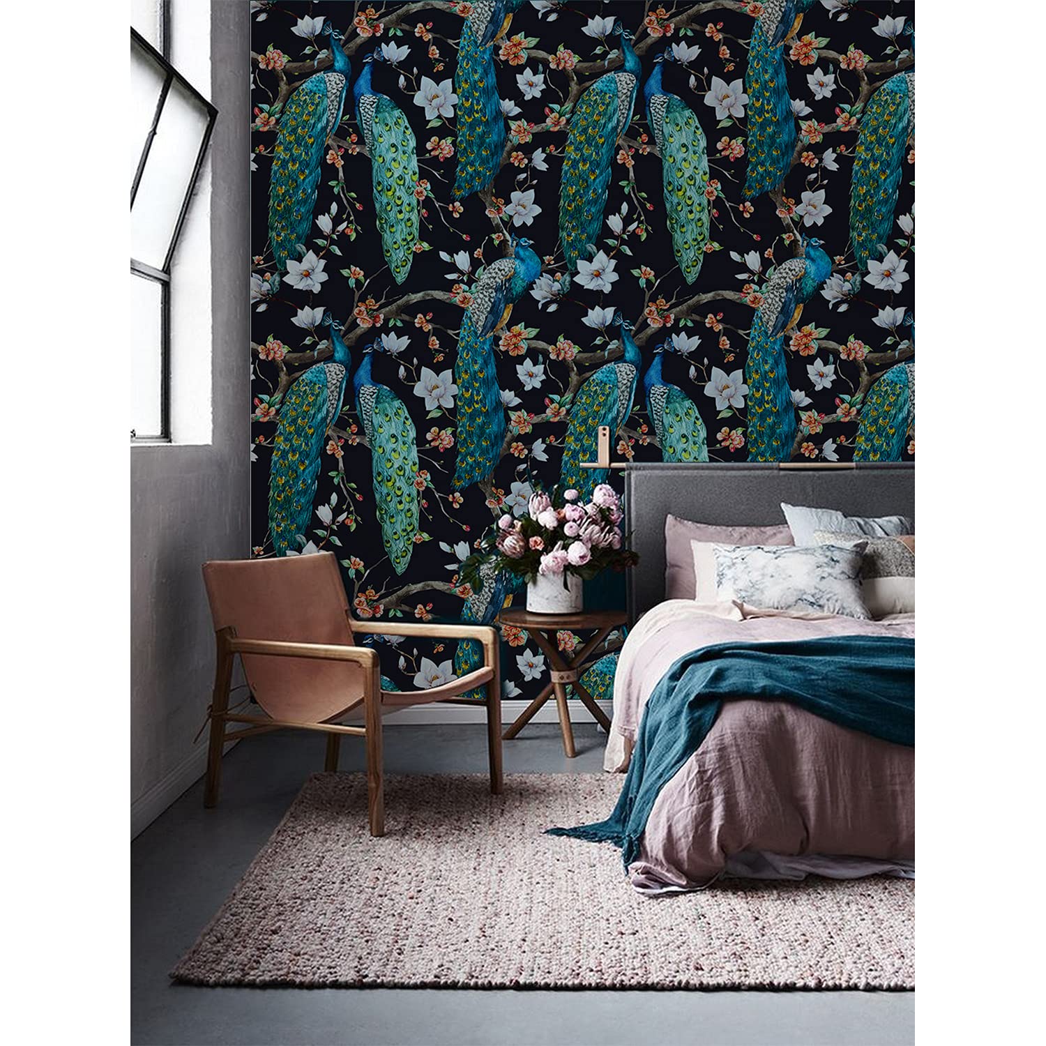 Papier peint anti-imperfection grand format pour mur abîmé et meuble de salon