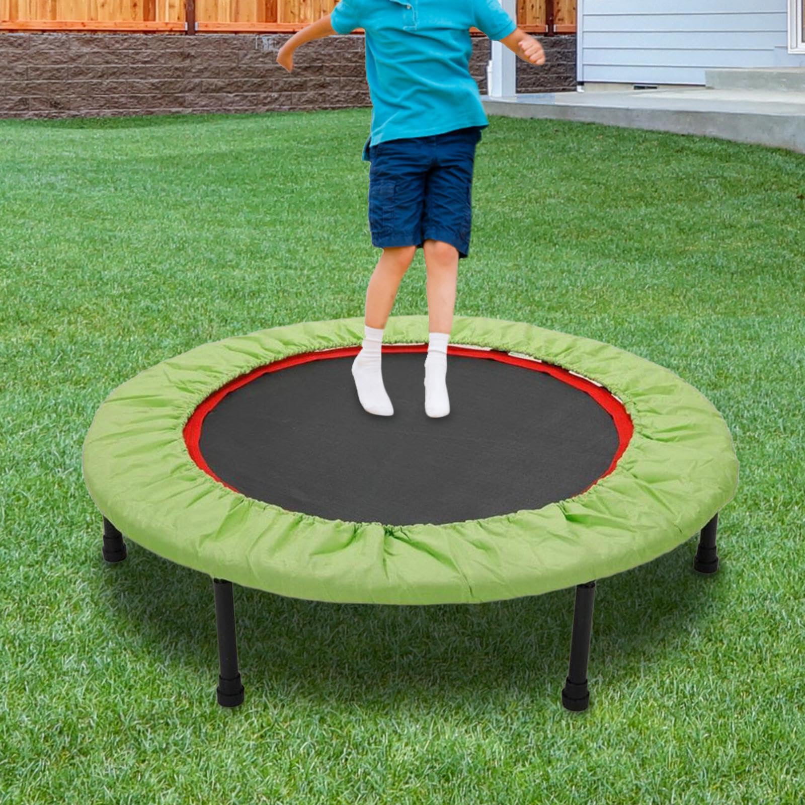 B Baosity Trampoline Spring Cover,Jumping Bed Cover,Tear Resistant Protective Cover,Side Guard Replacement,Trampoline Cover,for Outdoor, with 10 Holes, 60inch