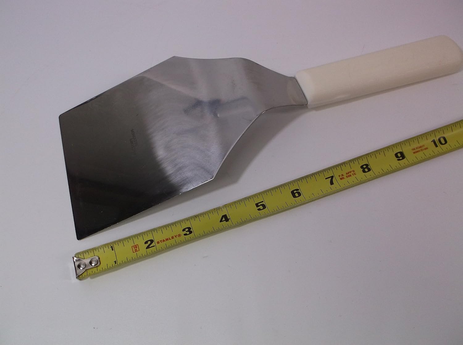 Dexter Russell factory seconds S285-4 5X4 White Handle Hamburger Turner Grill Flipper Heavy Duty Solid Commercial Spatula